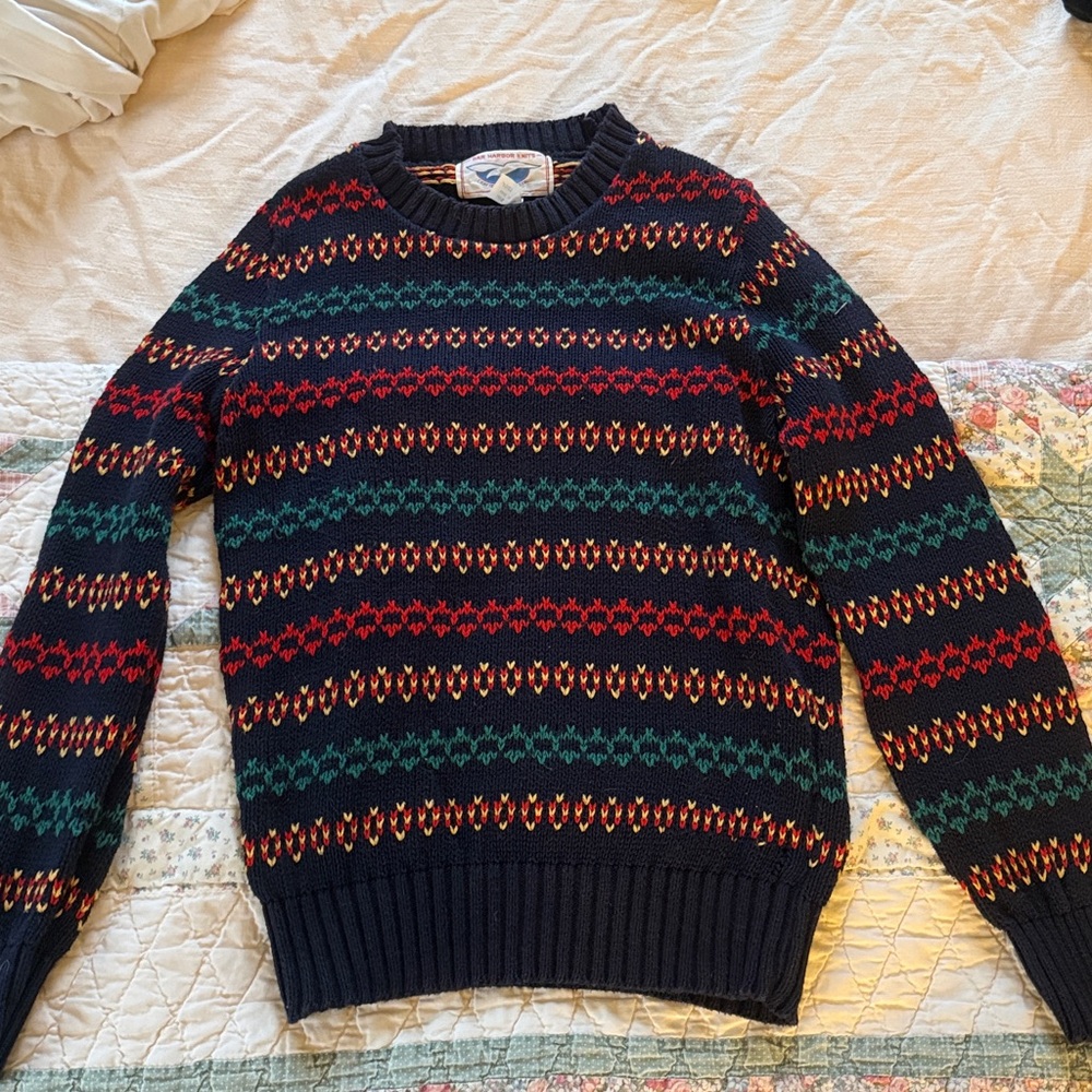 BAR HARBOR KNITS VINTAGE WOMAN'S SWEATER SIZE S 100% COTTON